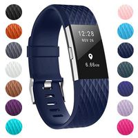 ZEROFIRE Bands Compatible for Fitbit Charge 2, Replacement Adjustable Sport Bands for Charge 2 Heart Rate Fitness Wristbands, Women Men, Small and Large