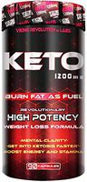 Keto Diet Pills - Weight Loss, Fat Burner Supplement - 1200mg Beta-Hydroxybutyrate, Exogenous Ketones - Formulated to Enter Ketosis, Burn Fat, Enhance Mental Focus & Clarity (90 Capsules)