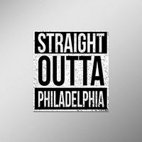 Straight Outta Philadelphia Vinyl Decal Sticker | Cars Trucks Vans SUVs Laptops Walls Windows Cups | Full Color | 4.5 X 5 Inches | KCD2098