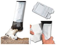 Cohesive Vet wrap Alternative BandaFlex Horse Bandages for Lower Leg Great for Fetlock, Pastern & Cannon Double Catch Velcro Fasteners Super Stretch Disposable Washable & Breathable Pack of 30 (Lg.)