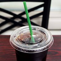 Eco-Products 7.75" Green PLA Straw,Wrapped- Box of 400