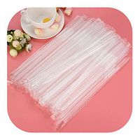 Molyveva 100 Pcs Flexible Straws - Extra Long Flexible Bendy Party Disposable Drinking Straw for Kid and Adults Friendly - 8.27inch / 9.45inch / 10.24inch (260mm)