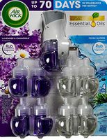 Air Wick Scented Oil Warmers Fresh Waters and Lavender Chamomile for Electrical Plug Diffuser, 9 Refills
