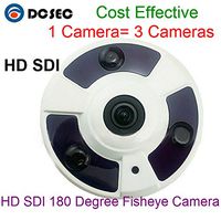 HD SDI 180 Degree Wide Angle Fish Eye 1080P Mini Security Camera HD-SDI CCTV Cam