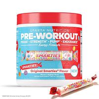 Sparta Nutrition Pre-Workout Fully Loaded Formula Supporting Energy, Mood, and Focus, Smarties Original Flavor, 20 Serving