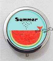 BlackKey Summer Season 3-Compartment Decorative Pocket Gift Box Case Organizer for Pill, Color 1 -825