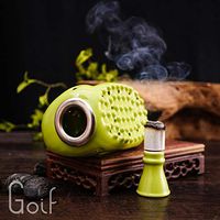 WellieSTR Health Care Ceramics Moxa Roll Burner Scraping Therapy Pot Moxibustion Meridian Brush，Moxibustion Meridian Brush Ceramics Moxa Roll Burner Scraping Therapy Pot