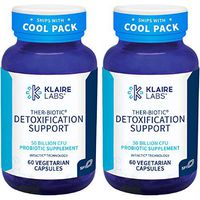 Klaire Labs Ther-Biotic Detoxification Support Probiotic - 50 Billion CFU The Original Hypoallergenic Probiotic for Support During Detox Programs, Dairy-Free (60 Capsules, 2 Pack)