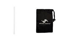 Darice DIY Crafts Supplies Gift Wrapping Ribbon Satin Double-Faced Polyester Ivory 1/8 inches x 30 Yards (6 Pack) 29991 028 Bundle with 1 Artsiga Crafts Small Bag