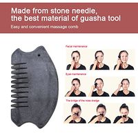 Natural Stone Needle Gua Sha Head Body Massage Tool Scrape Comb Massager