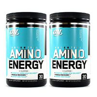 Optimum Nutrition Amino Energy 2 Pack, Blueberry Mojito, Preworkout and Essential Amino Acids with Green Tea and Green Coffee Extract, (30 Serv Each)