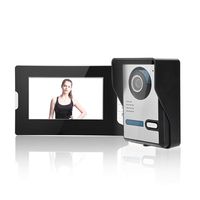 7-inch Lcd Video Intercom Buzzer 16 Ring Tones To Choose From, No Radiation, Low Power, Night Vision, Waterproof, Unlocking, Surveillance(US Plug)