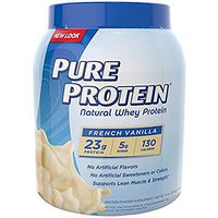 Pure Protein 100 % Whey Protein, Vanilla Cream, 1.6 Pound Tub