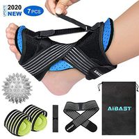 2020 New Upgraded Blue Night Splint for Plantar Fascitis, AiBast Multi Adjustable Ankle Brace Foot Drop Orthotic Brace for Plantar Fasciitis, Arch Foot Pain, Achilles Tendonitis Support for Women, Men