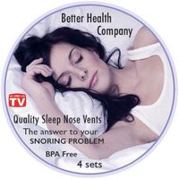 Quality Sleep Nose Vents -Set of 4 - Less Snoring - Better Breathing - Free Travel Case - 4 Sets