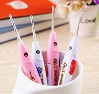 3 Pcs Earwax Remover Curettes with Led Flash Light for Baby Kids Pets, Safety Toddler Ear Cleaner Ear Wax Removal Tool Lighted Earpick, Baby Health Ear Care Ear Cleaning Set(Random Color)