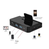 Yosoo Type-C to HDMI 4K Dock Charging Station USB3.0 Hub SD/TF Card Reader Support PD