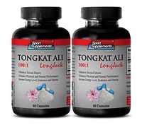 Increase Sexual Desire in Men - Tongkat Ali Root Extract 100: 1 (2 Bottles 120 Capsules)