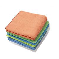 EHOMEBUY Microfiber Cleaning Cloths Set are Perfect for Glass - HIGH Absorbent- Quickly and Easily Clean, Thick Wash Towels, Pack of 5, 12 x 16-Inch, Multi-Colors