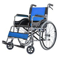 Wen long shop Aluminum Alloy Folding User-Friendly Wheelchair,with Desk Arms and Handle Brake Portable Push-Chairs,Storage Bag and Seat Belt,for Old People Pregnant Women