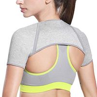 Double Shoulder Support Belt, Bamboo Charcoal Fiber Adjustable Brace Correction Band - for Protector Shoulder Injury Prevention and Help Recovery