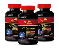 Brain Memory - L-Theanine 200MG - Nitric Oxide - 3 Bottles (180 Capsules)