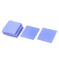 GPU CPU Heatsink Cooling Conductive Thermal Pad 30x30x1mm 10pcs Blue