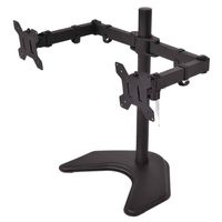 Toolsempire Free Standing LCD LED Monitor Arms Stand TV Bracket Desk Clamp Mount Tilting and Rotating Adjustable Fits Screens up to 27" (for 2 Screens)