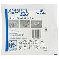 New and Improved AQUACEL Extra Hydrofiber Dressing 6" x 6" (1 Dressing)