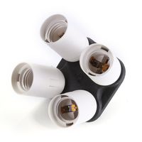 Foto4easy 4 in 1 E27 Base Socket Splitter Light Lamp Bulb Adapter Holder for Photo Softbox