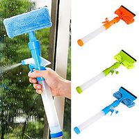 Ammzzoo111 Window Cleaning Squeegee Tool, Shower Squeegee Window Car Glass Mirror Cleaner Wiper Scraper Brush Clean Tools Random Color
