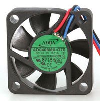 Adda AD0405MX-G76-LF Brushless Fan, 3-11" Leads, 5VDC, 5.7CFM, 40 mm L x 40 mm W x 10 mm H
