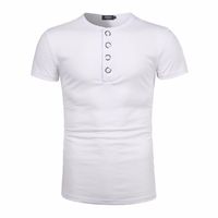 Boomboom Men Shirts, 2018 Fashion Men Summer Button Blouse Short Sleeve Fit Shirt (M, White)