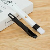 Broom and Dustpan, Long Handle Broom and Dust Pan Set. Dustpan with Long Handle 36.9 inches 47.1 inches Long Handle, Never Damage Wood Floor for Schools,Kidgarden,Hotel,Hospital,Lobby(Black-Mini)