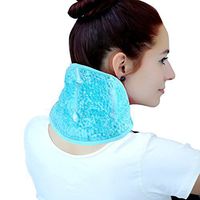 ice Pack for Neck Shoulder,Hot/Cold Therapy Wrap with Gel Beads for Shoulder Neck Pain Relief, Flexible Reusable Pad Cooler Non Toxic wrap for Swelling,Bruises,Sprains,Inflammation