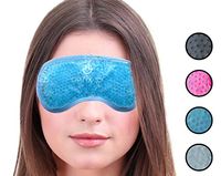 Hot or Cold Medical Eye Mask - Reusable Cooling Compress For Puffy, Swollen, Dry or Itchy Eyes, Sinus Headache, and Migraines - Microwave or Freeze - Blue - by Optix 55