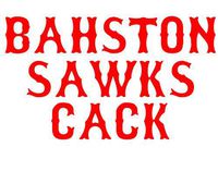 Bahston Sawks Cack RED Die Cut Decal Bumper Sticker For Windows, Cars, Trucks, Laptops, Etc.