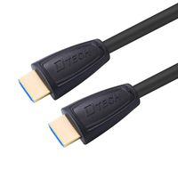 DTECH Slim 15 ft HDMI Cable High Speed 1080p 2k at 144 Hz 3D Male to Male Type A Cord with Gold Plated Connector - 1 Pack 5 Meters