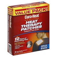 (2 Pack) Cura-Heat Heat Therapy Patches, Air Activated, Neck Shoulder & Back, Value Pack 7 heat patches each