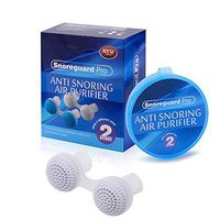 JIGAN Nose Vents Plugs with Activated Carbon Filter, Aid Clip Device Snore Stopper to Ease Breathing and Snoring - 2Pcs,White,L