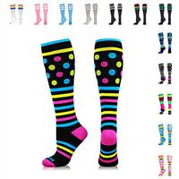 NEWZILL SWAG Compression Socks (20-30mmHg) for Men & Women, BEST Graduated Athletic Fit for Running, Nurses, Edema, Diabetic, Shin Splints, Flight Travel & Pregnancy (Swag Pink, Small)