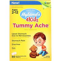 Hylands Homeopathic 4Kids Tummy Ache - Quick-Dissolving - Ages 2 to 12-50 Tablets - 1 Each (Pack of 2)