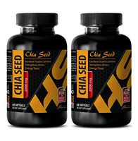 Brain Supplements for Adults - CHIA Seed Oil Extract - High Metabolism Pills - 2 Bottle 120 Softgels