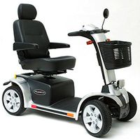 Pride Mobility Pursuit 4-Wheel Electric Mobility Scooter Used Silver color