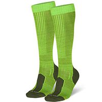 Merino Wool Long Knee-high (Light Green 1 Pair, US Kids 13-3)
