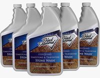 Black Diamond Stoneworks Limestone and Travertine Floor Cleaner: Natural Stone, Marble, Slate, Polished Concrete, honed or Tumbled Surfaces. Concentrated Ph. Neutral. (6-Quarts)