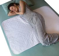 SOMATA Premium Washable Bed Pad 2-Pack | X-Large 54" x 34" | Slip-Resistant Incontinence Mattress Bed Pad Cover | Absorbs up to 8 Cups | Waterproof | Leak Proof Edge | Machine Washable | Reusable (2)