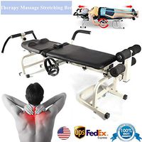 Multifunctional Cervical Stretcher，Cervical Spine Lumbar Traction Bones Stretching Straighten Bend Table Device USA