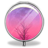 Pill Box Organizer Holder - Weekly Medicine Organizer- Medication Vitamin Container(Purple Aesthetic)