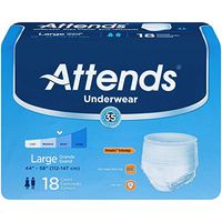 Attends Pull-on Large Underwear Fits Waist 44 58 Inches AP0730 - 18 / Pack 4 Packs / Case
